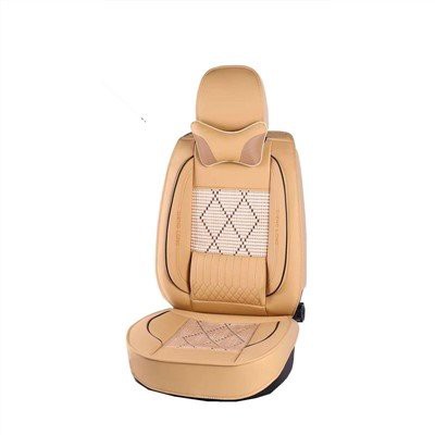 Cojín de asiento de coche de seda de hielo beige