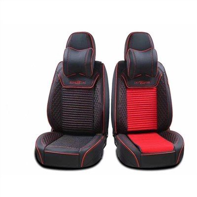 Piel sintética con cojín de tela para el asiento del coche